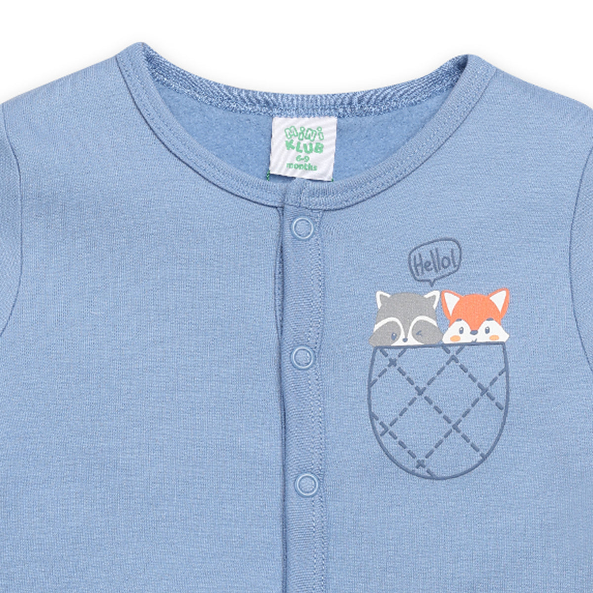 Blue/Green Newborn Boys Front Open Vest