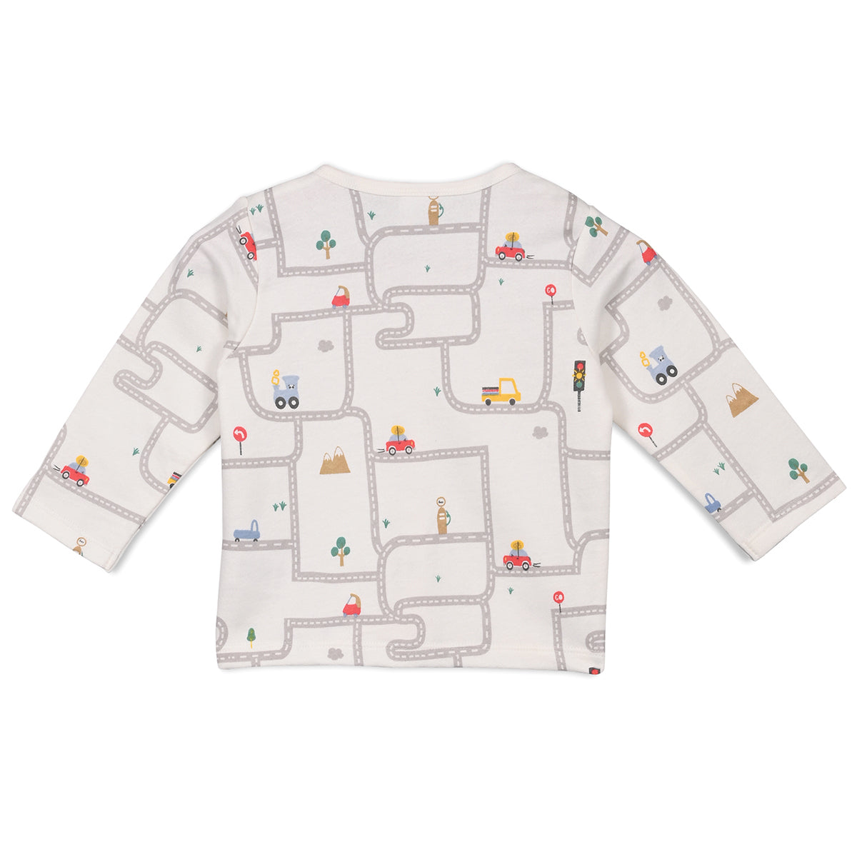 Boys Cotton Pack Of 2 Full Sleeves Cars Printed Front Open Vests - Brown & White