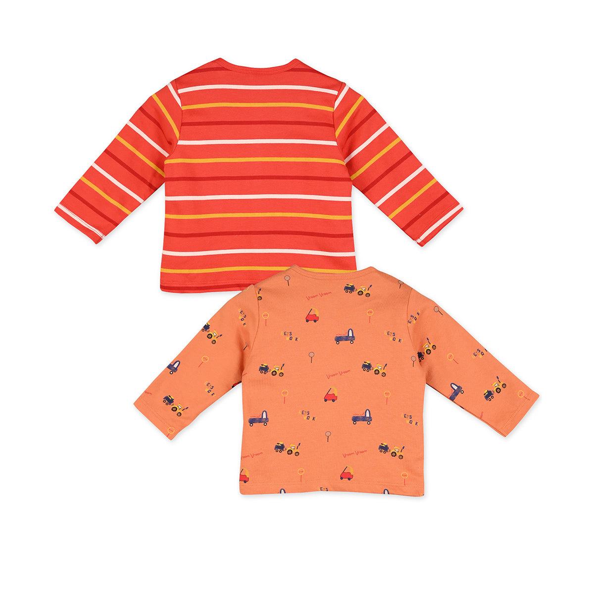 Orange/Red Newborn Boys Front Open Vest
