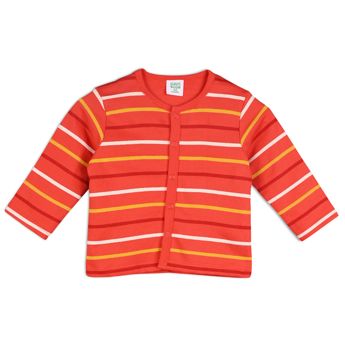 Orange/Red Newborn Boys Front Open Vest