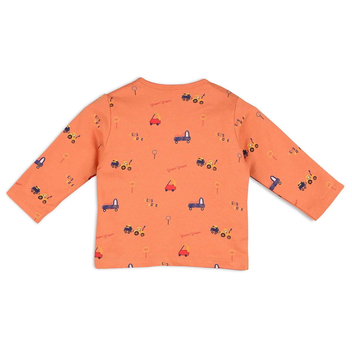 Orange/Red Newborn Boys Front Open Vest