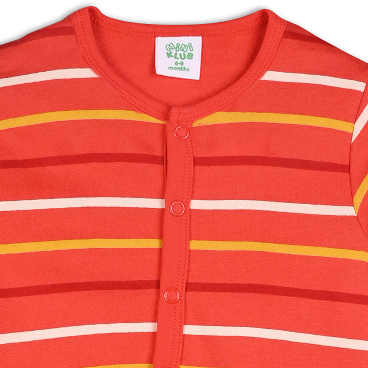 Orange/Red Newborn Boys Front Open Vest