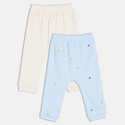 Boys Blue/White   Knit Bottom