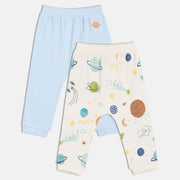 Boys Blue/White   Knit Bottom