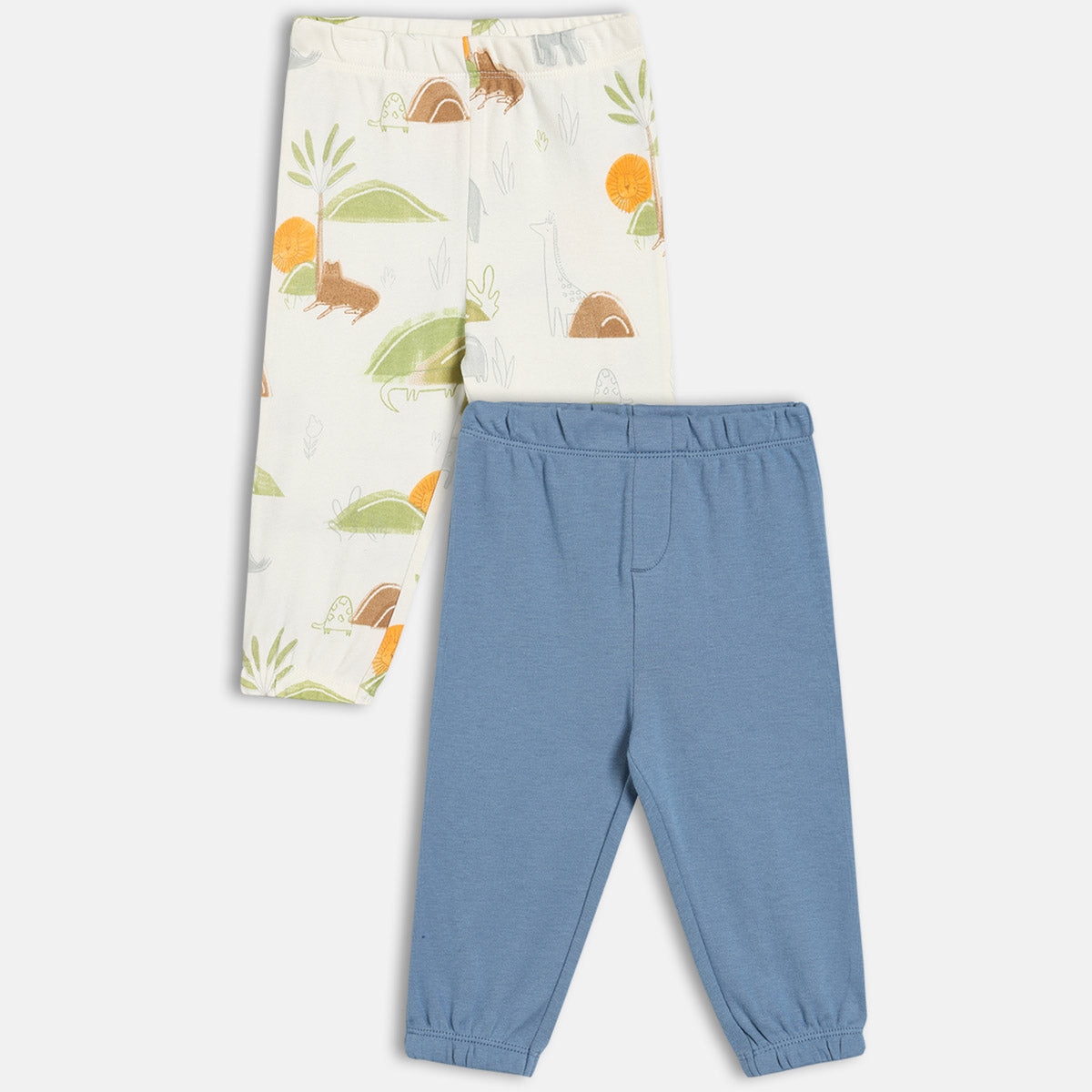 Boys White/Blue   Knit Bottom