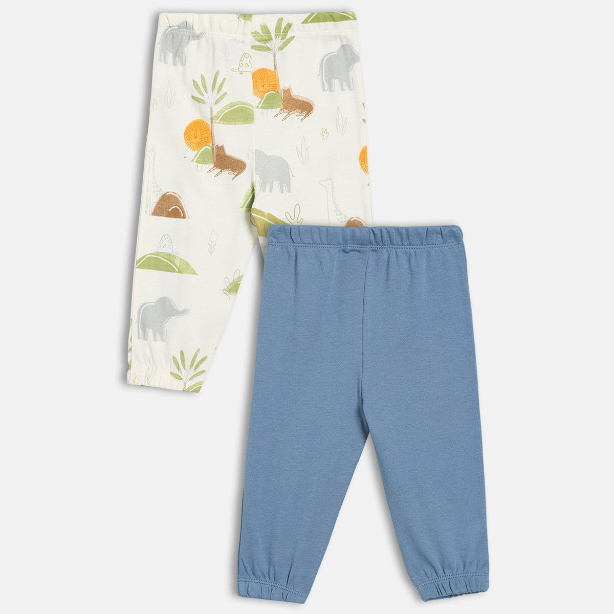 Boys White/Blue   Knit Bottom