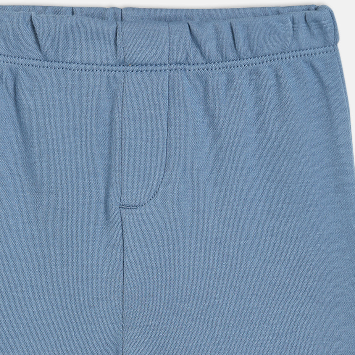 Boys White/Blue   Knit Bottom