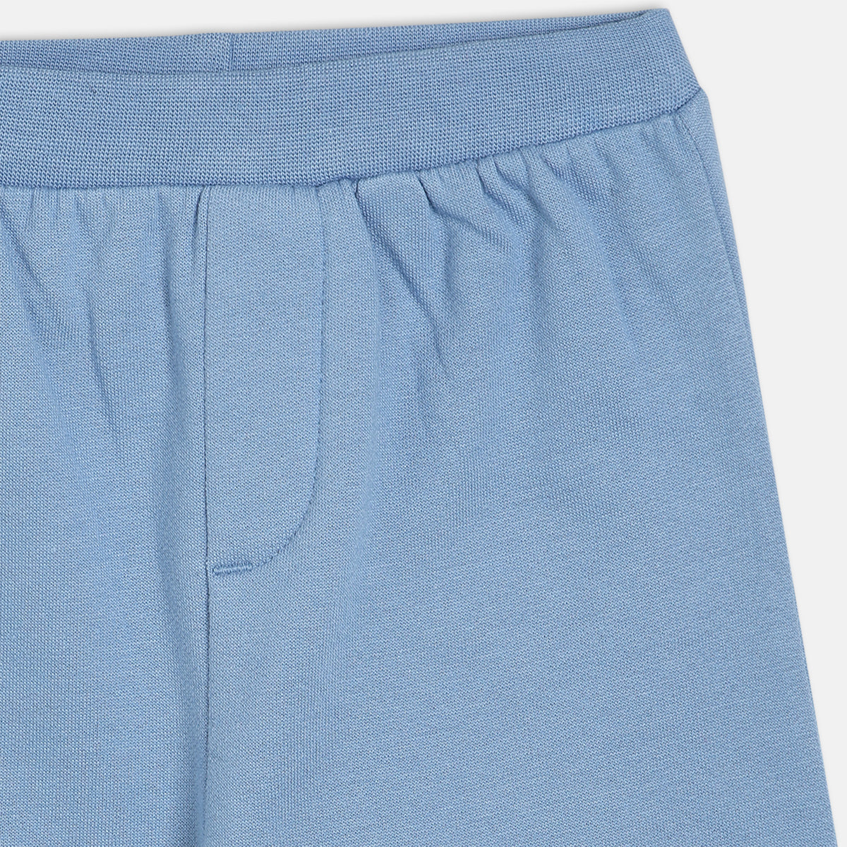 Boys Cotton Pack Of 2 Animal Printed Knit Bottoms - Blue & Green