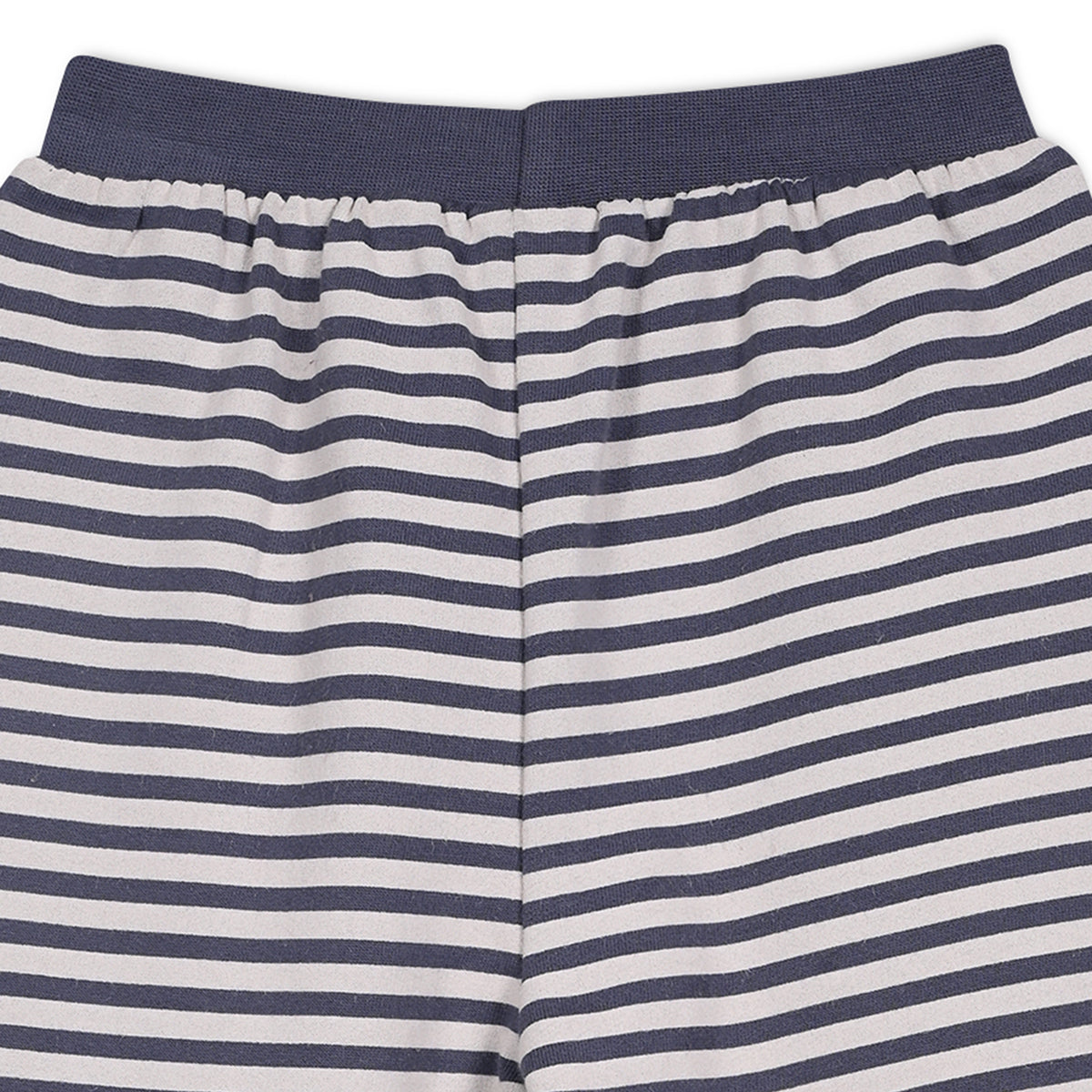 Oatmeal/Navy Newborn Boys Knit Bottom