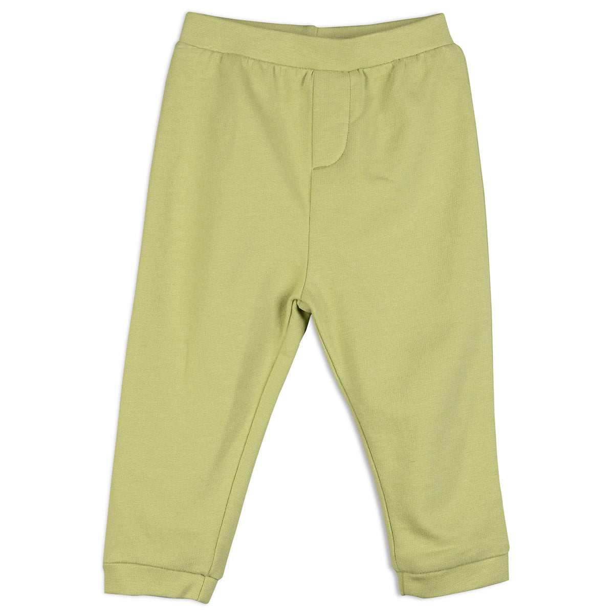 Boys Cotton Pack Of 2 Animal Printed & Solid Knit Bottoms - Olive & Rust