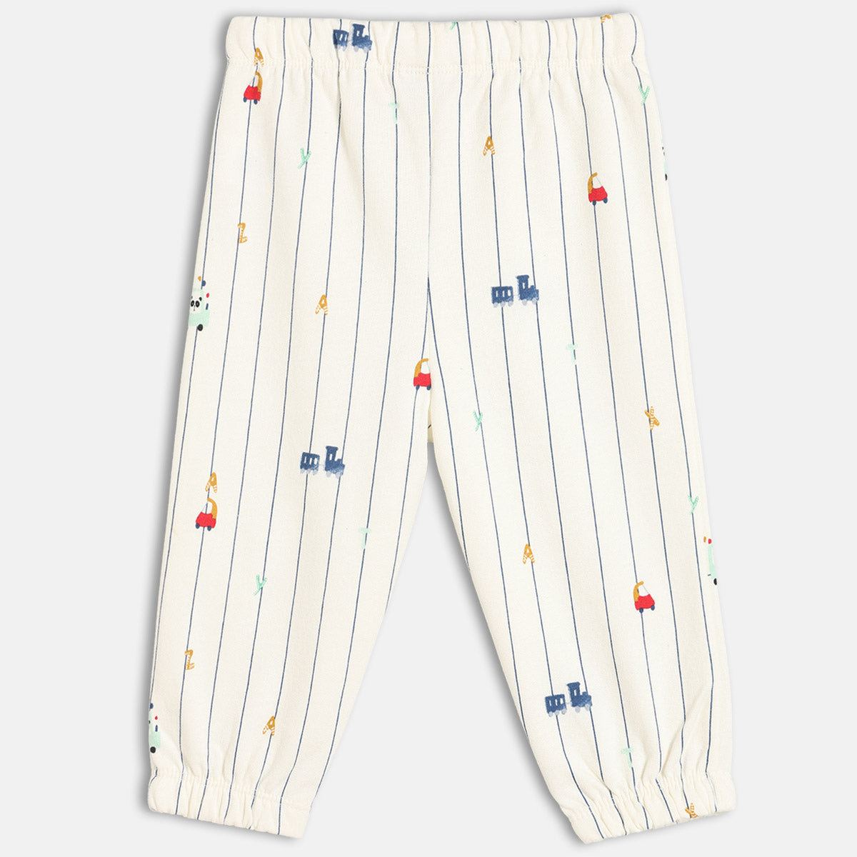 Boys Orange/White   Knit Bottom