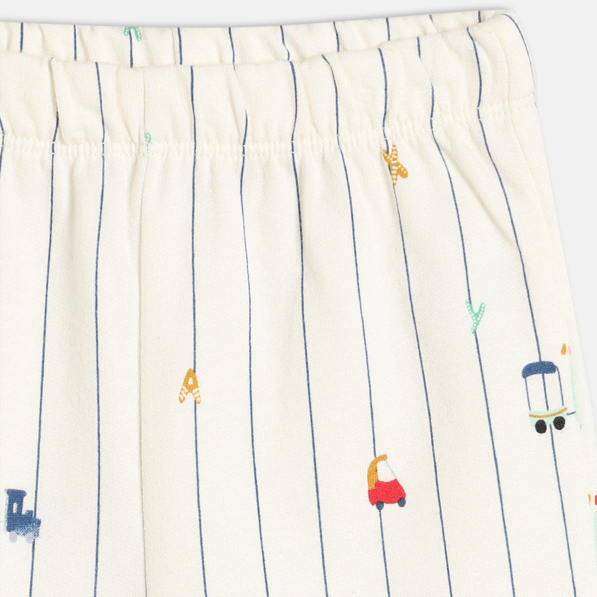 Boys Orange/White   Knit Bottom