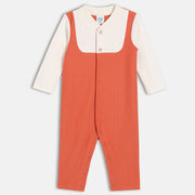 Boys Rust Romper