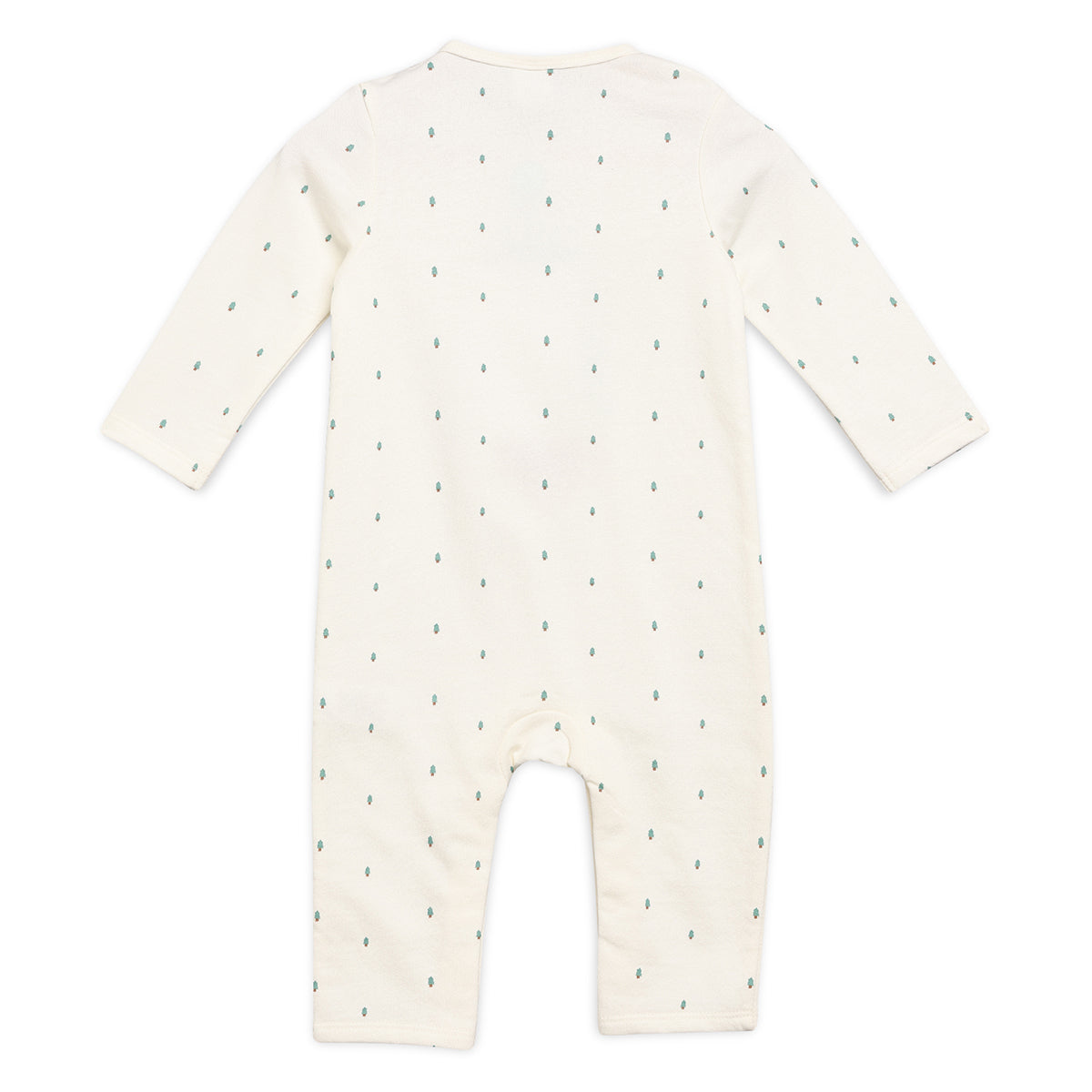 White/Green Newborn Boys Romper