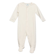 Boys Cotton Full Sleeves Solid Sleepsuit - White