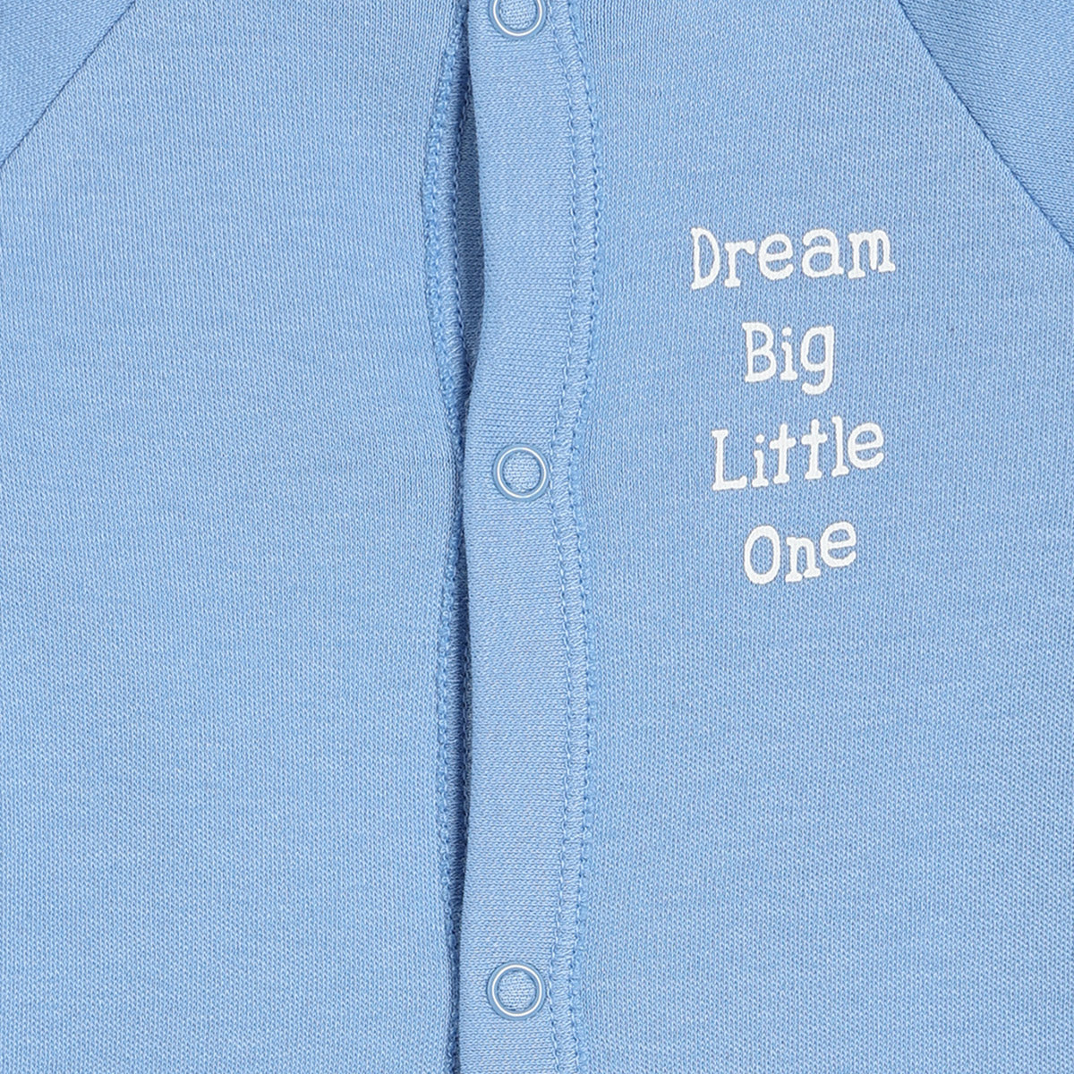 Boys Orange/Blue Front Open Full Sleeve Sleep Suit