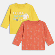 Boys Rust/Yellow   T-Shirt