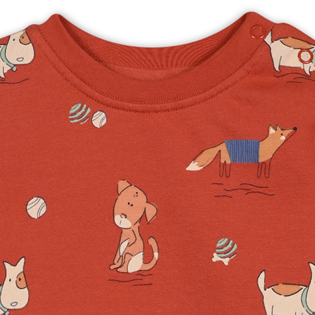 Boys Cotton Pack Of 2 Full Sleeves Animal Printed T-shirts - Rust & Olive