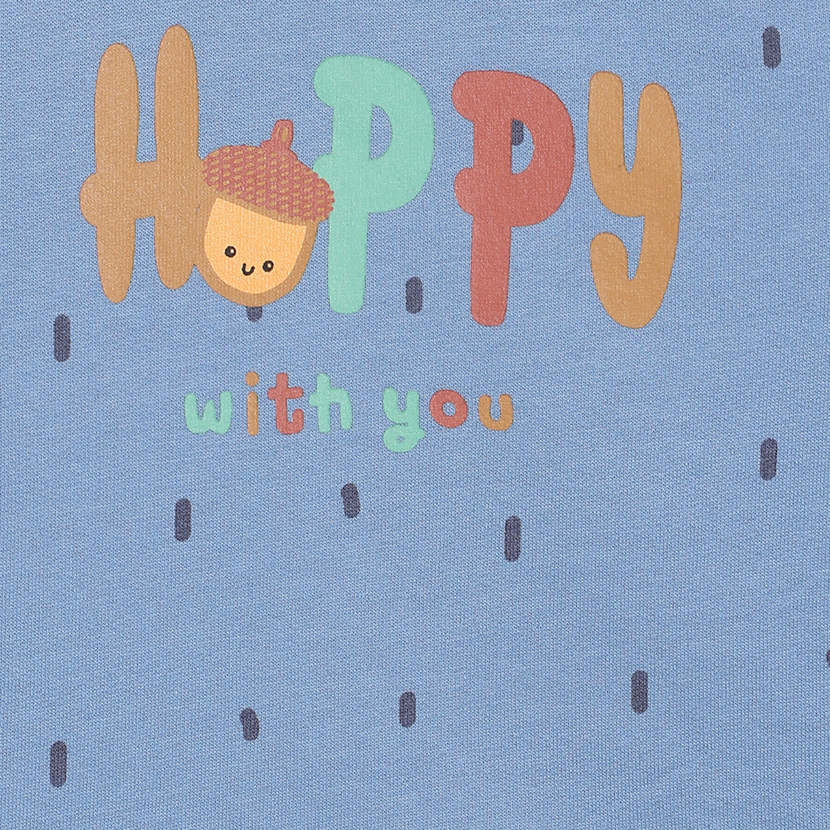 Boys Full Sleeve Printed T-shirt - Mint Green & Blue