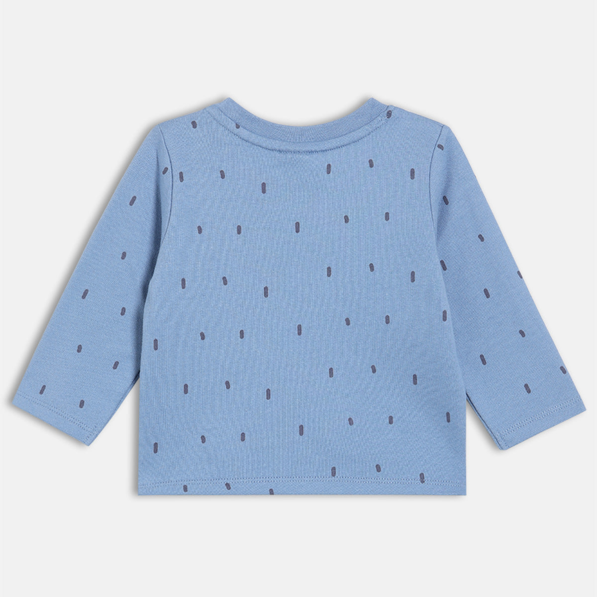 Boys Full Sleeve Printed T-shirt - Mint Green & Blue