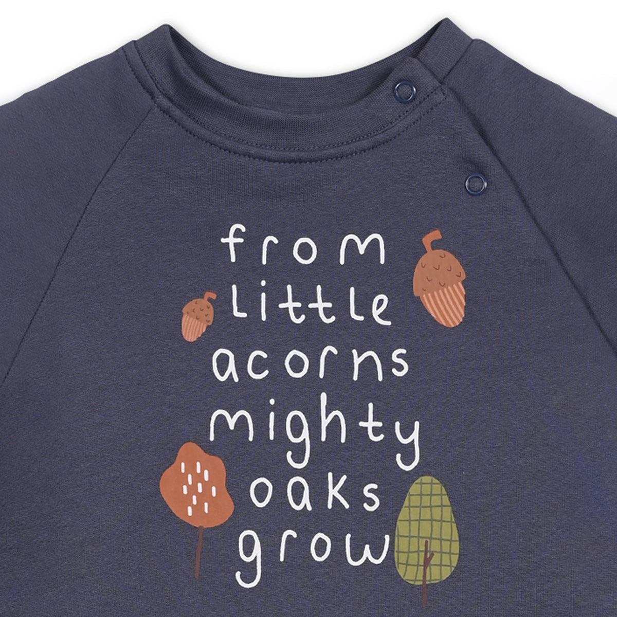 Boys Cotton Pack Of 2 Full Sleeves Text Printed & Striped T-shirts - Navy Blue & Mustard