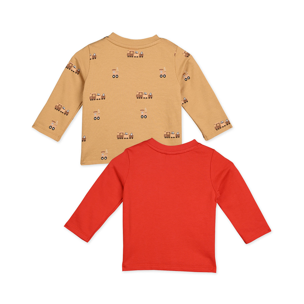 Brown/Red Newborn Boys T-Shirt
