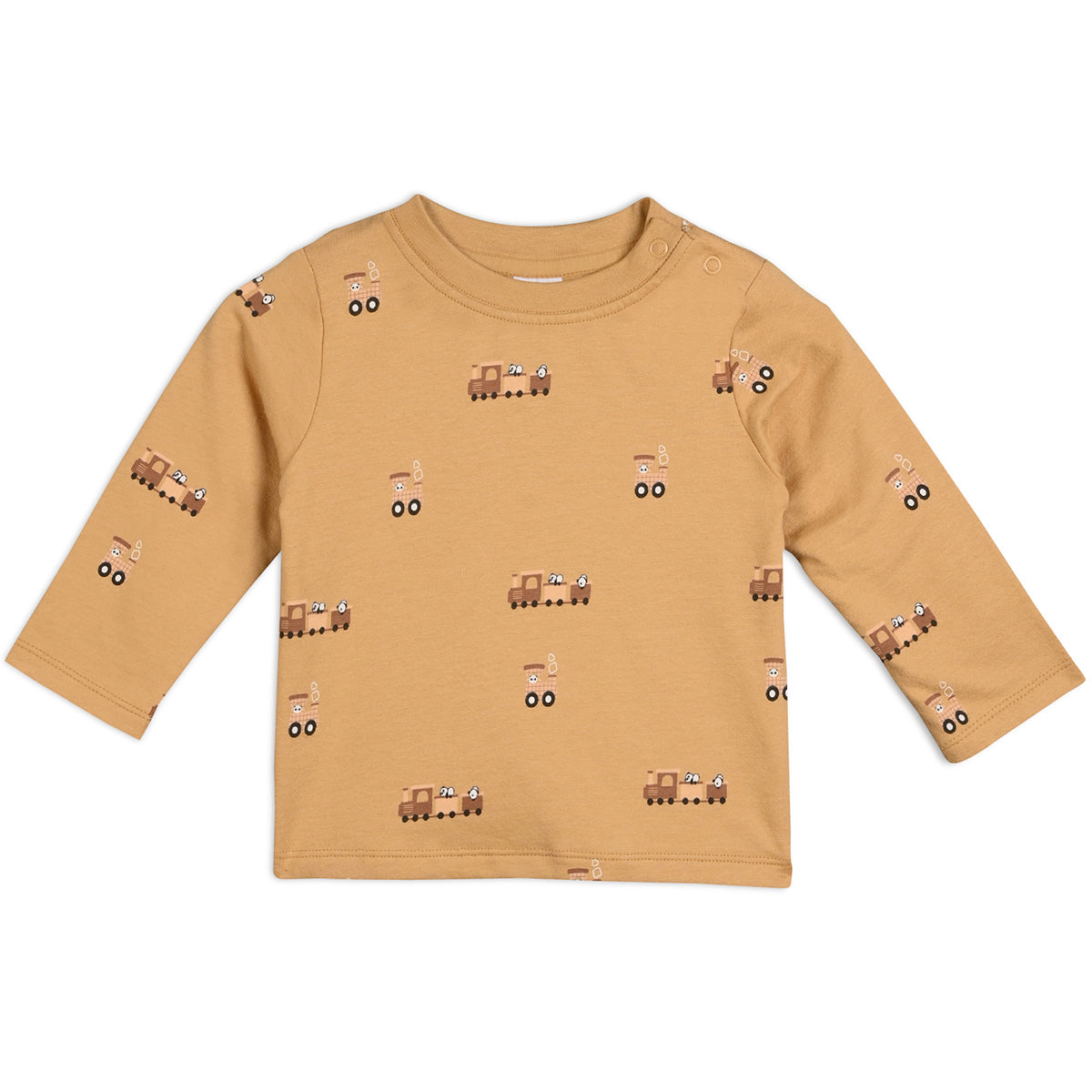 Brown/Red Newborn Boys T-Shirt