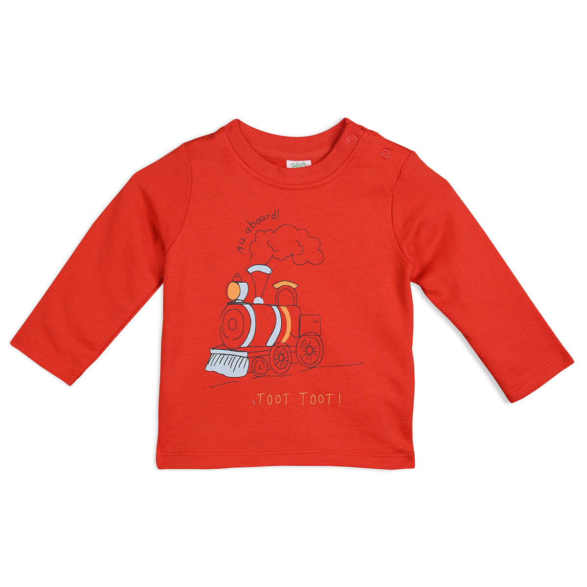 Brown/Red Newborn Boys T-Shirt