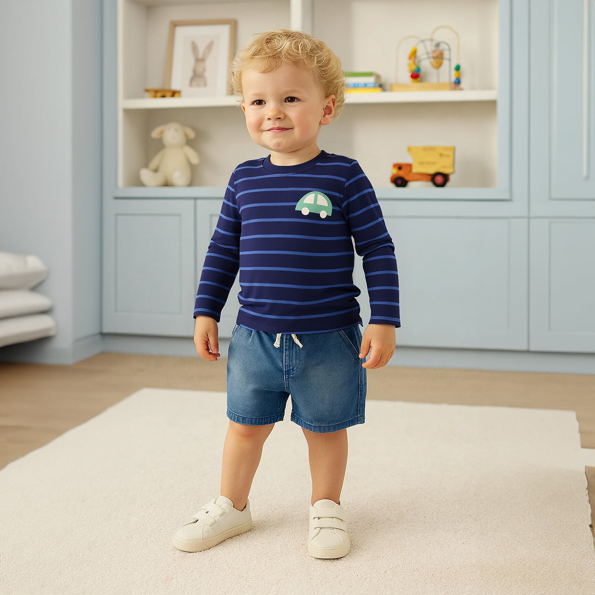 Green/Blue Newborn Boys T-Shirt