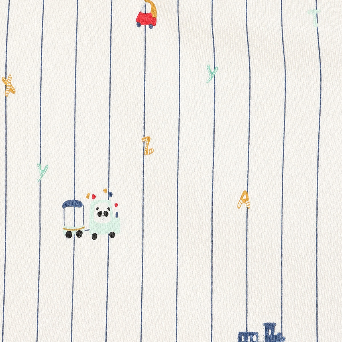 Boys Cotton Pack Of 2 Full Sleeves Car Printed Tees - White & Orange