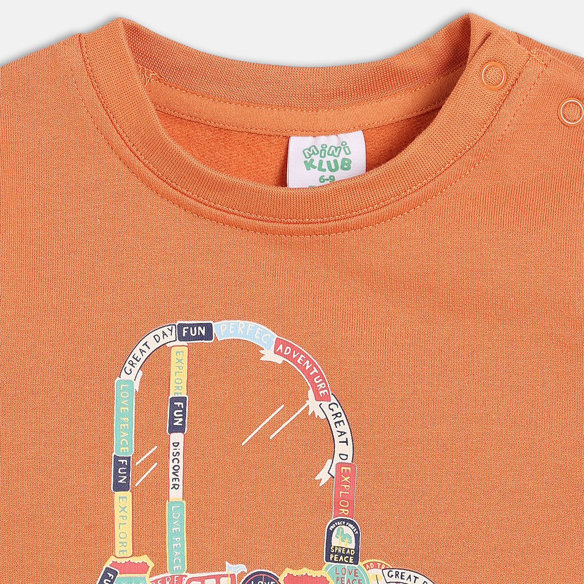 Boys Cotton Pack Of 2 Full Sleeves Car Printed Tees - White & Orange
