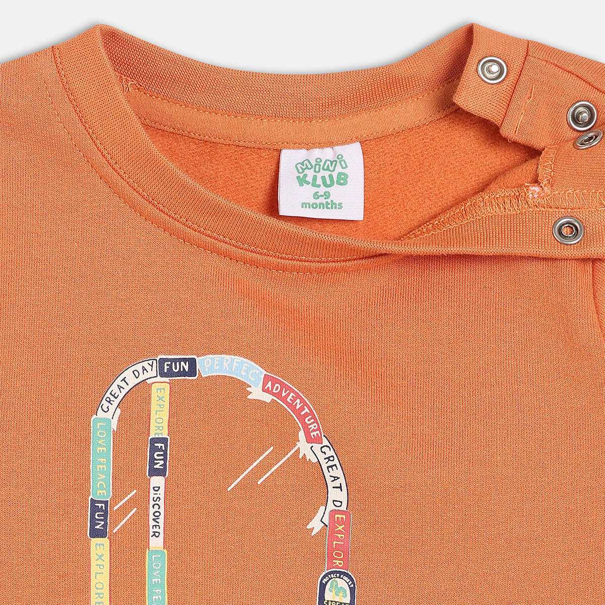 Boys Cotton Pack Of 2 Full Sleeves Car Printed Tees - White & Orange