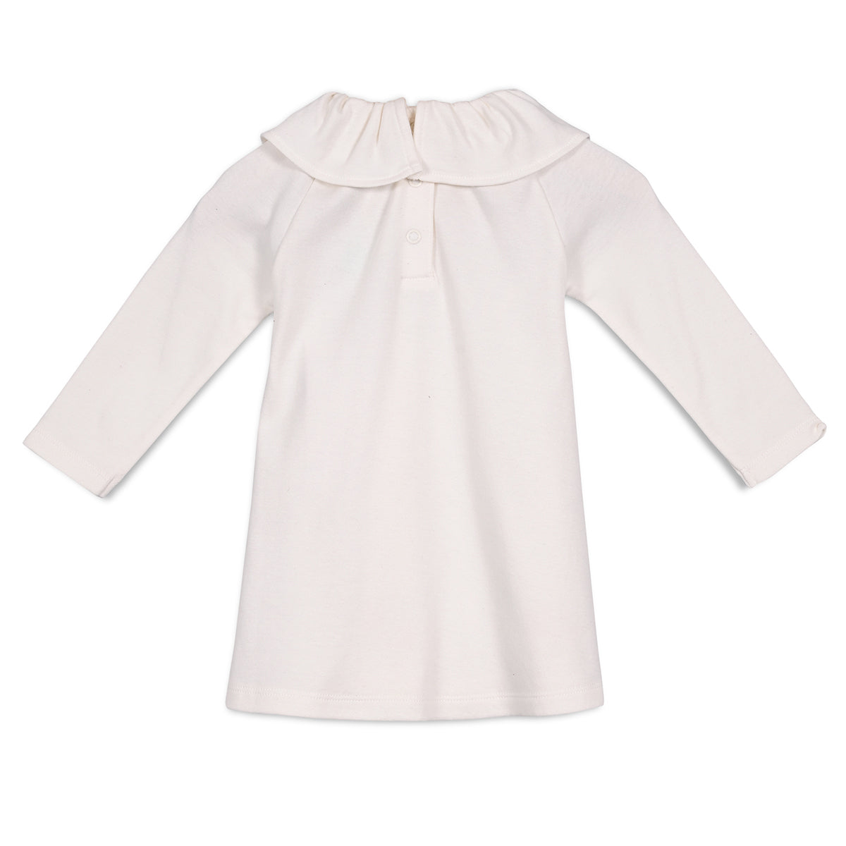 Girls Cotton Pack Of 2 Full Sleeves Animal & Floral Printed Dress - White & Pink