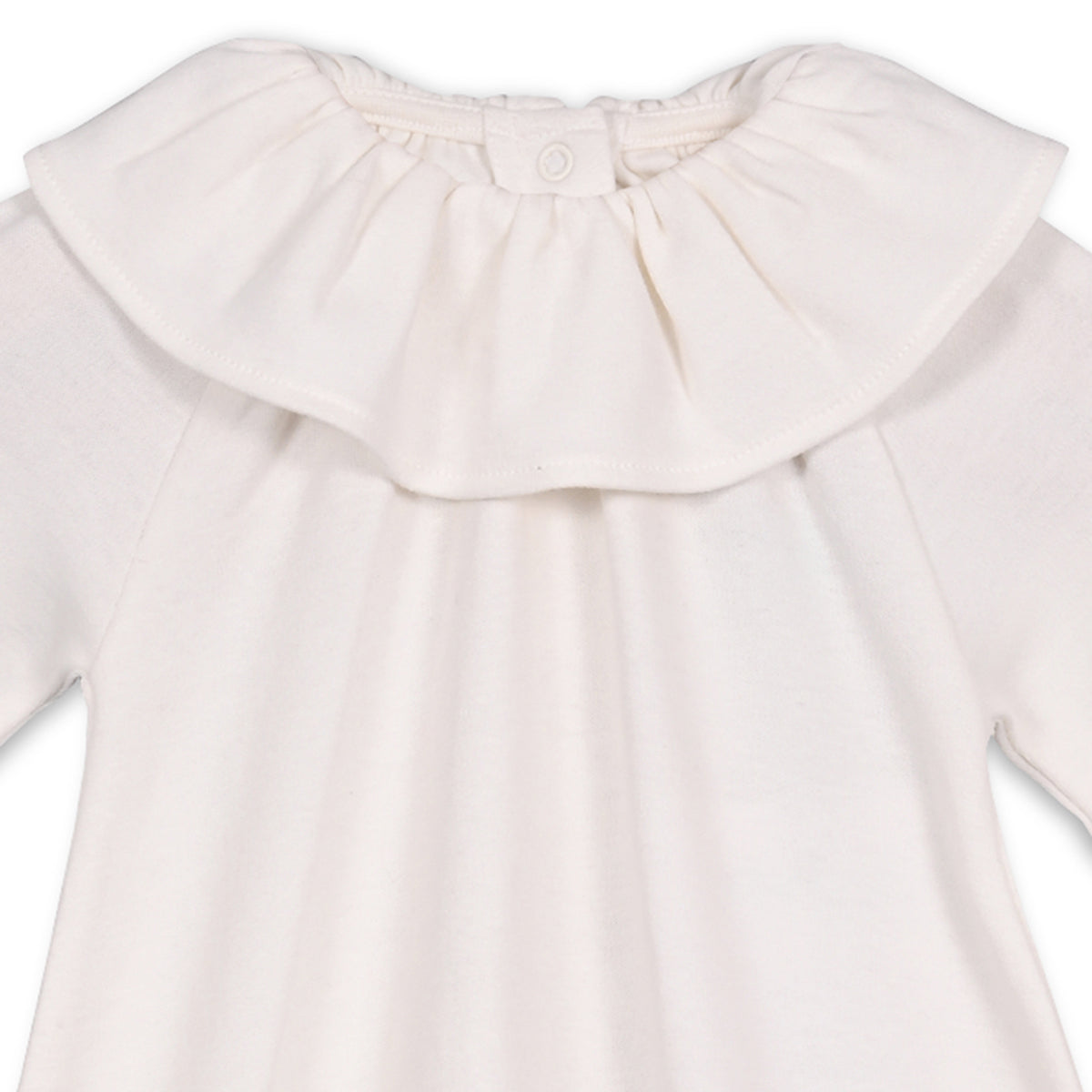 Girls Cotton Pack Of 2 Full Sleeves Animal & Floral Printed Dress - White & Pink