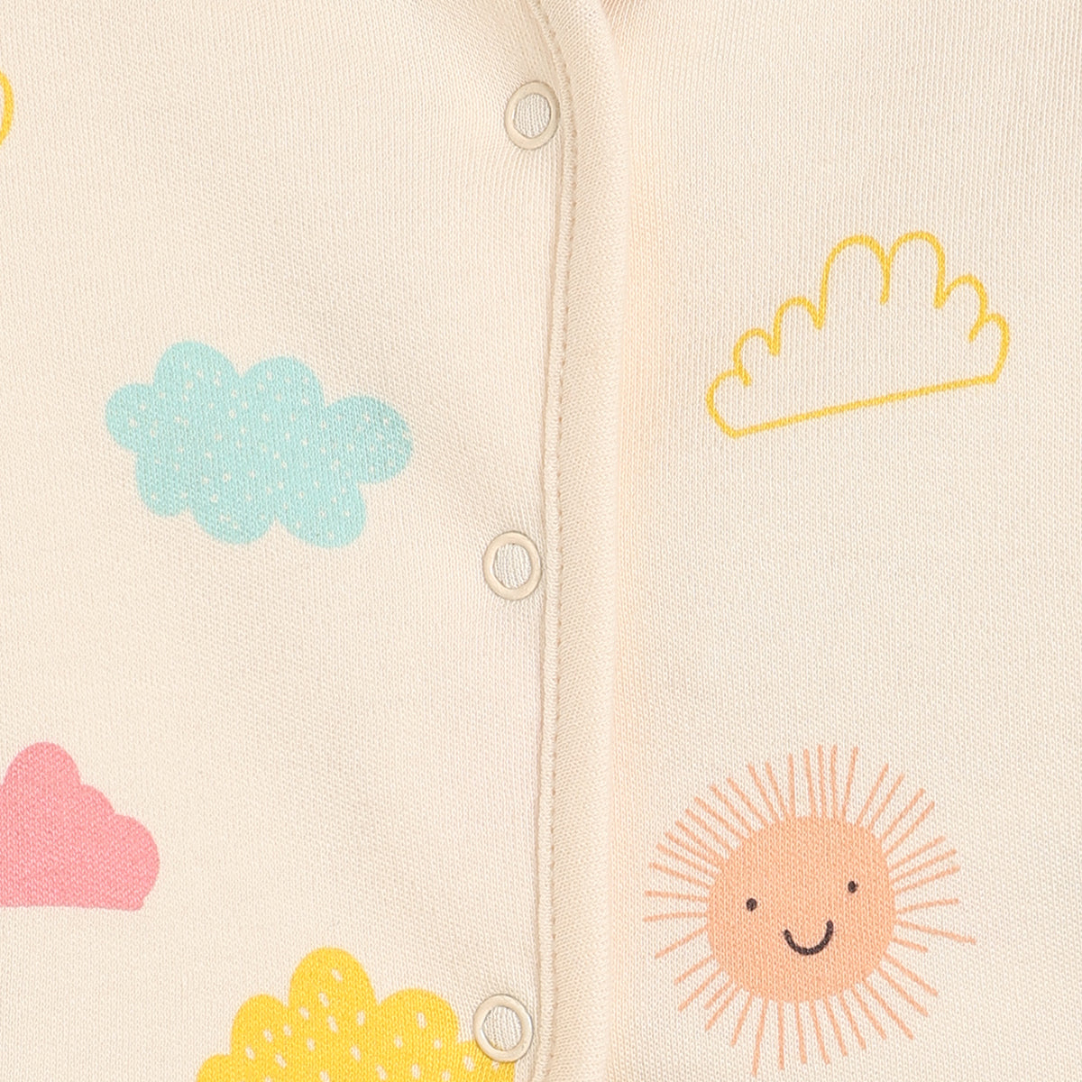 Girls Multi/Yellow Front Open Full Sleeve Front Open Vest