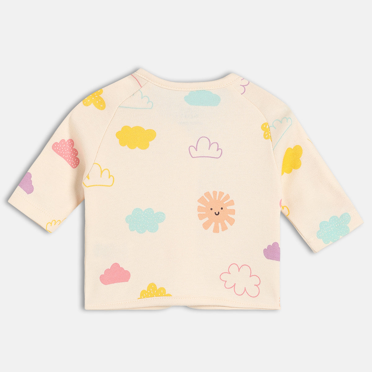 Girls Multi/Yellow Front Open Full Sleeve Front Open Vest