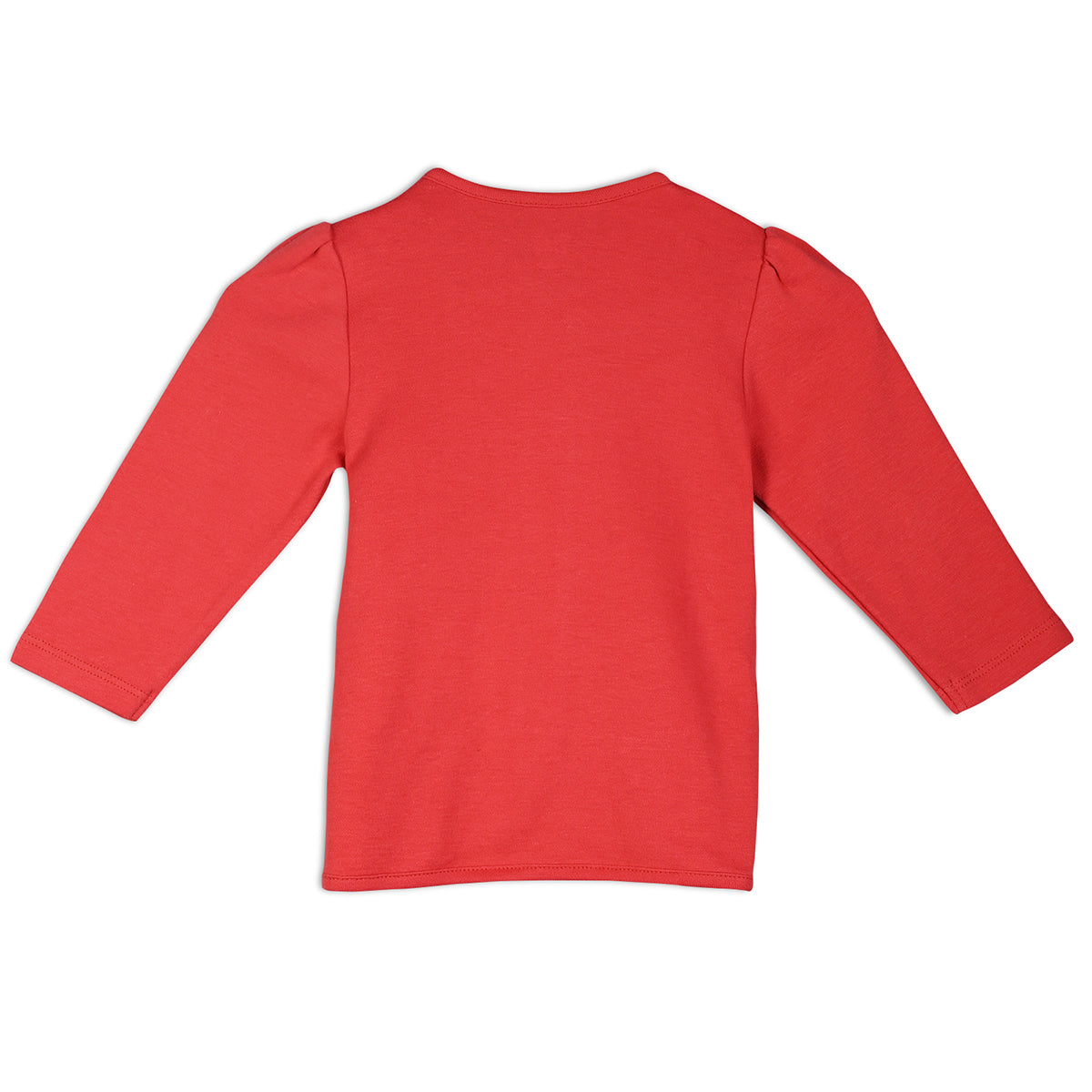 Girls Cotton Pack Of 2 Full Sleeves Animal Printed Front Open Vests - Red & White