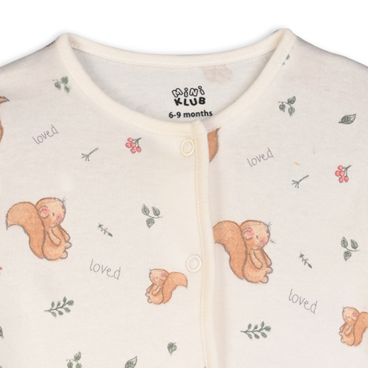 Girls Cotton Pack Of 2 Full Sleeves Animal Printed Front Open Vests - Red & White