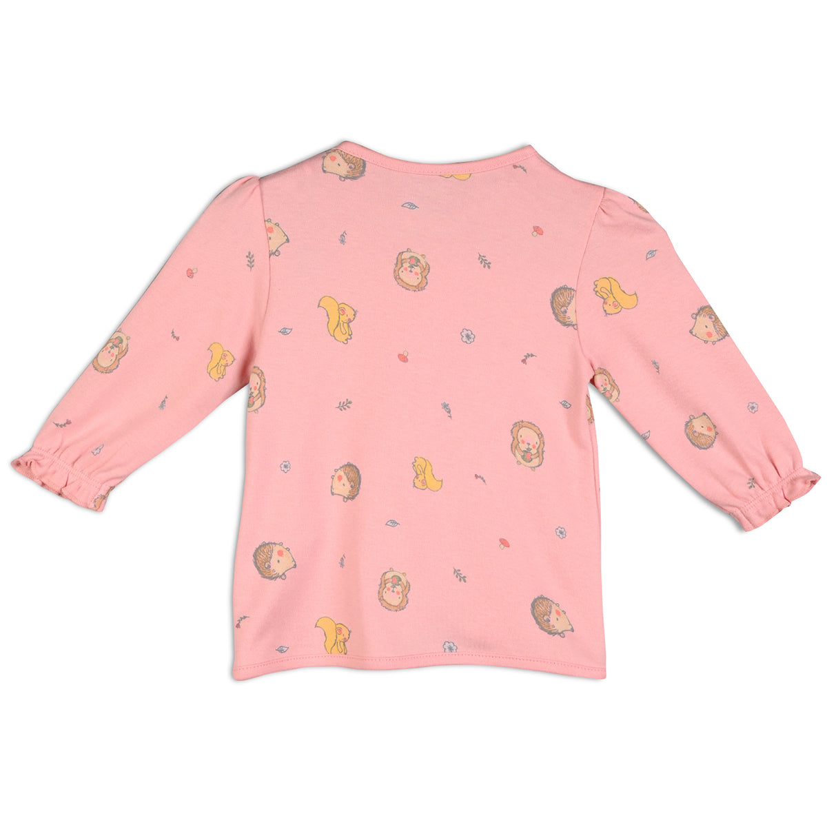 Pink/Yellow Newborn Girls Front Open Full Sleeve Front Open Vest