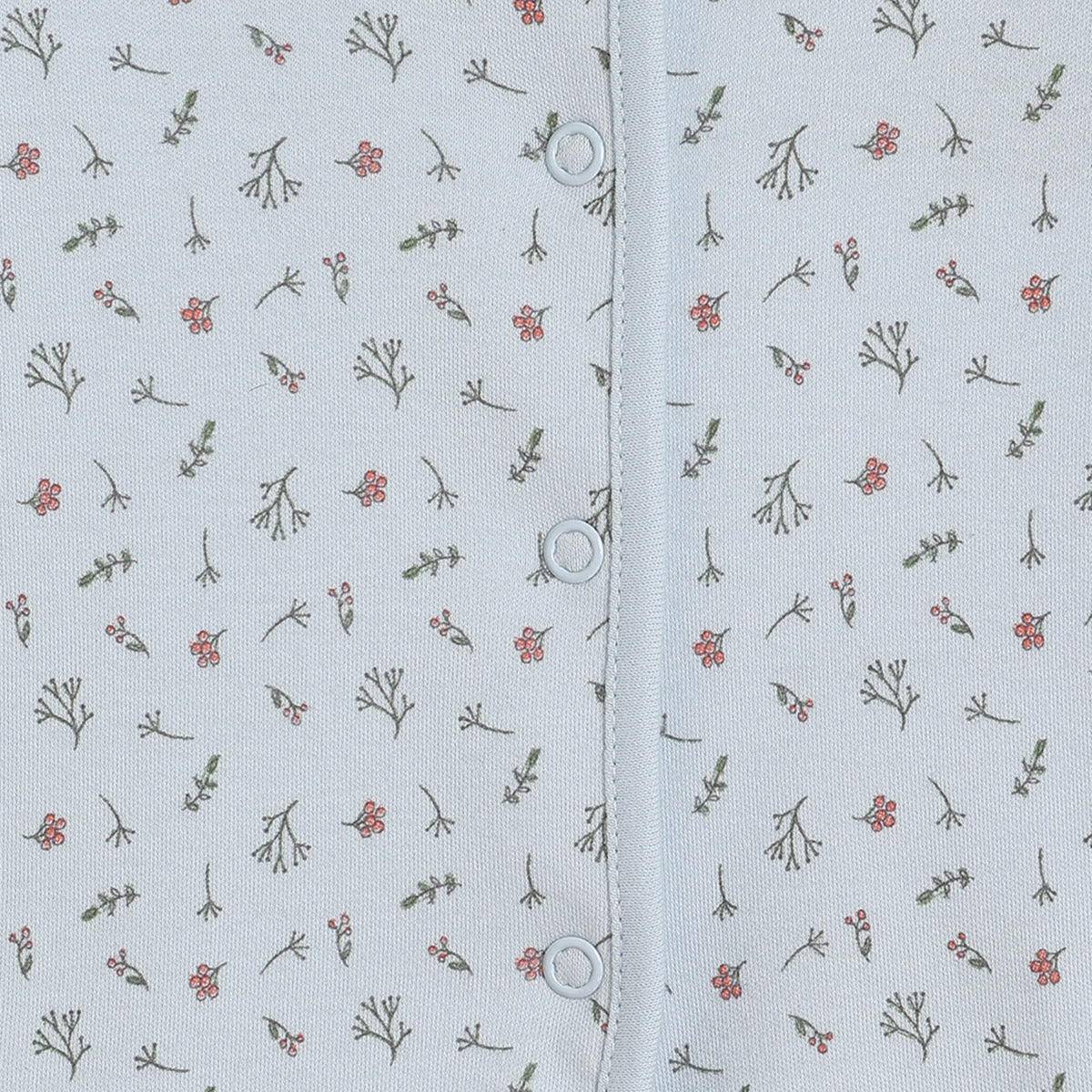 Girls Cotton Pack Of 2 Full Sleeves Floral Printed Front Open Vests - Blue & Peach