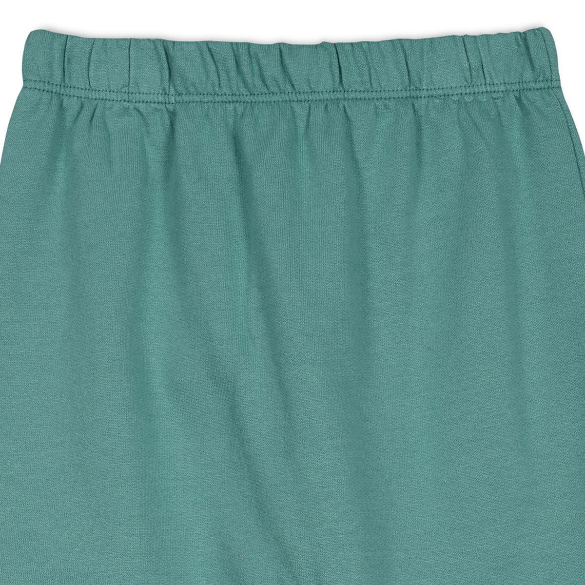 Girls Cotton Pack Of 2 Checked & Solid Knit Bottoms - Teal Green & Pink