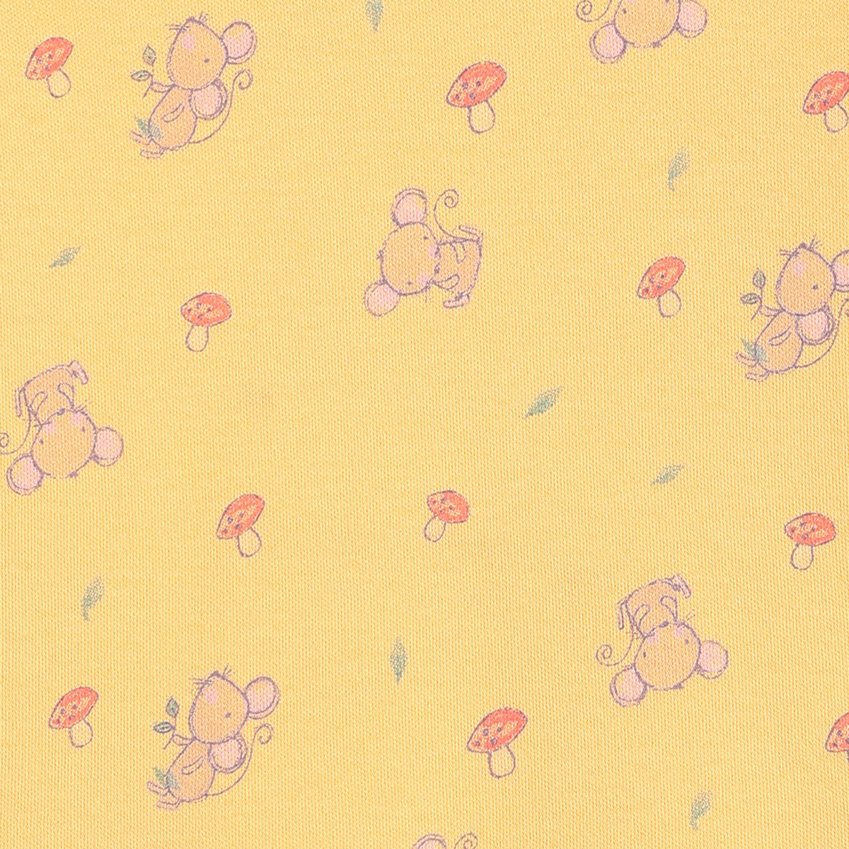 Girls Cotton Pack Of 2 Full Sleeves Animal Printed Knit Tops - Yellow & Off-White