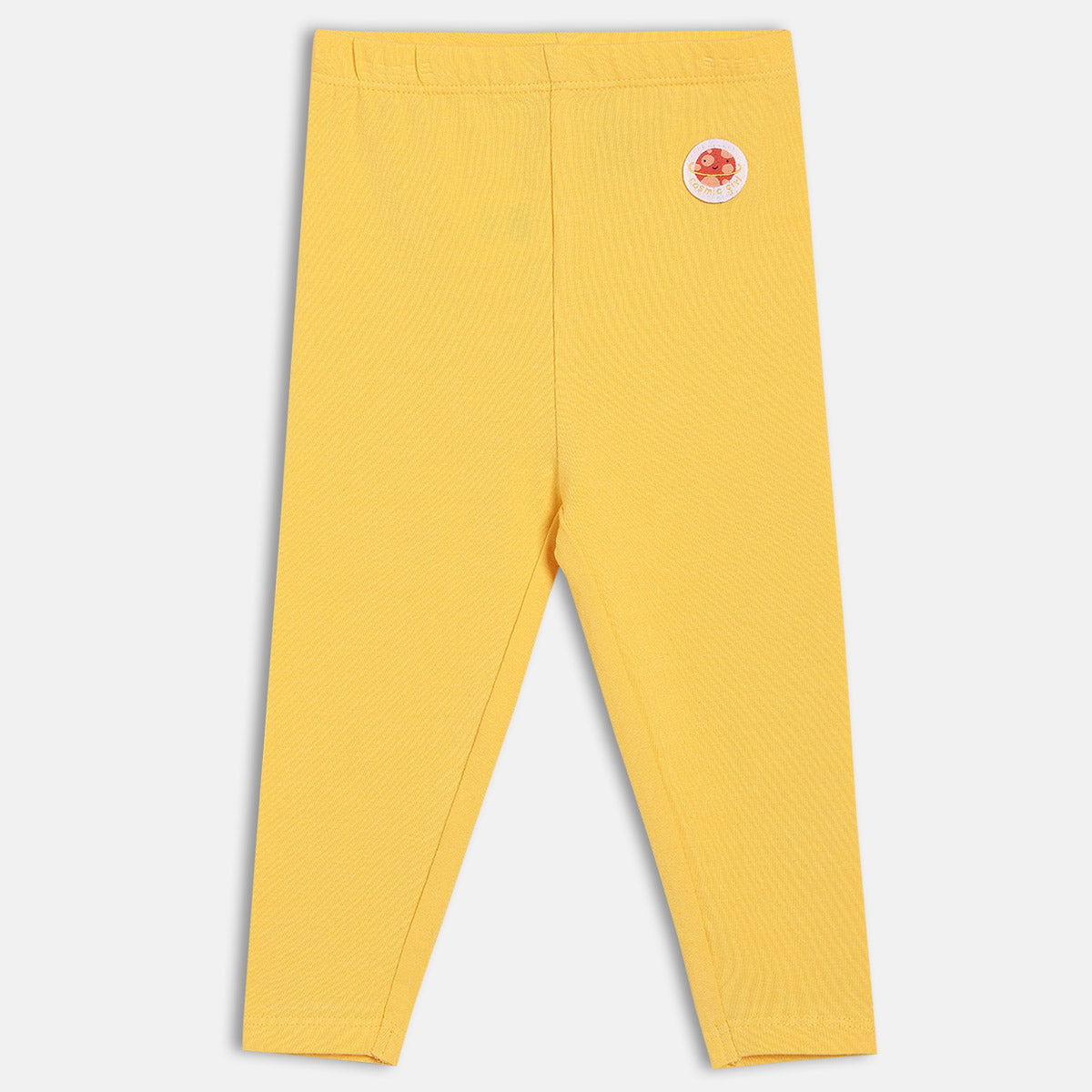 Girls Multi/Yellow Elasticated Full Length Leggings