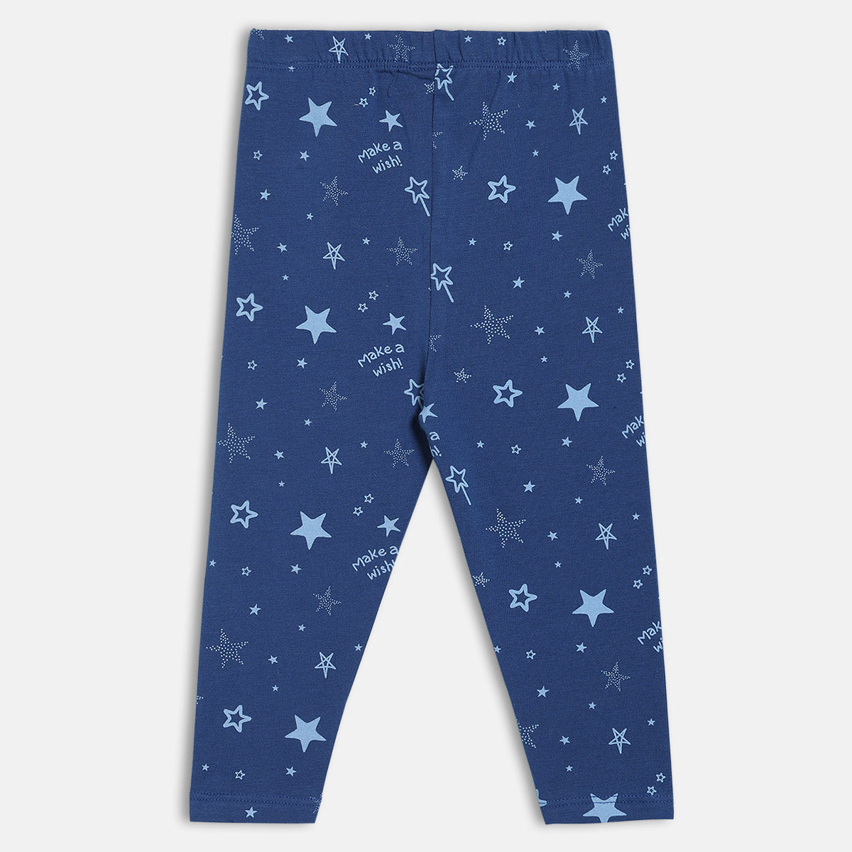 Girls Pink/Blue Elasticated Full Length Leggings