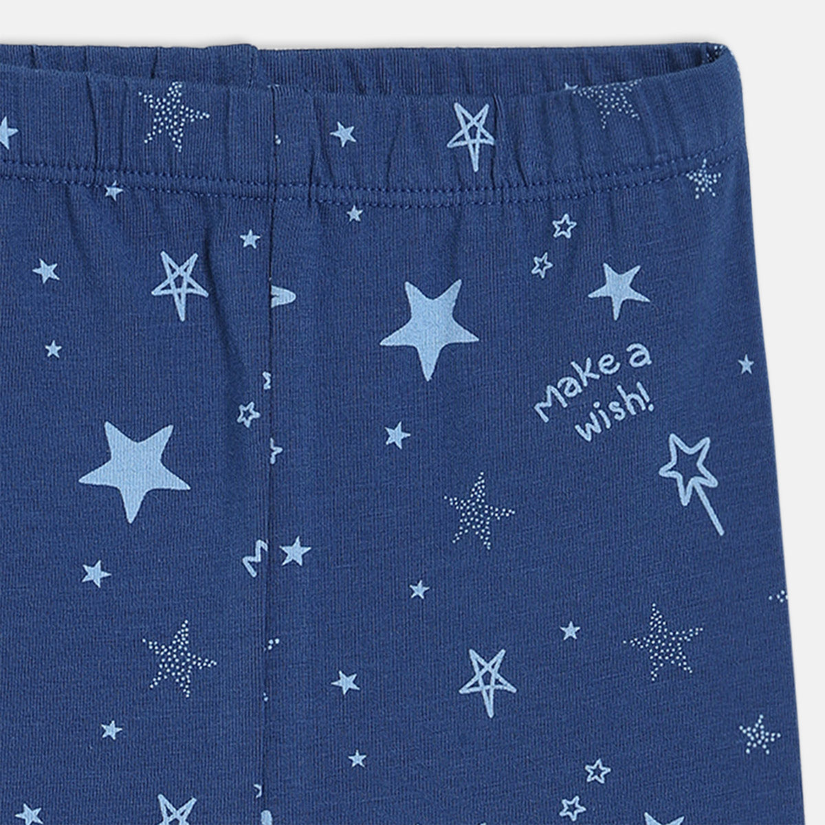 Girls Pink/Blue Elasticated Full Length Leggings