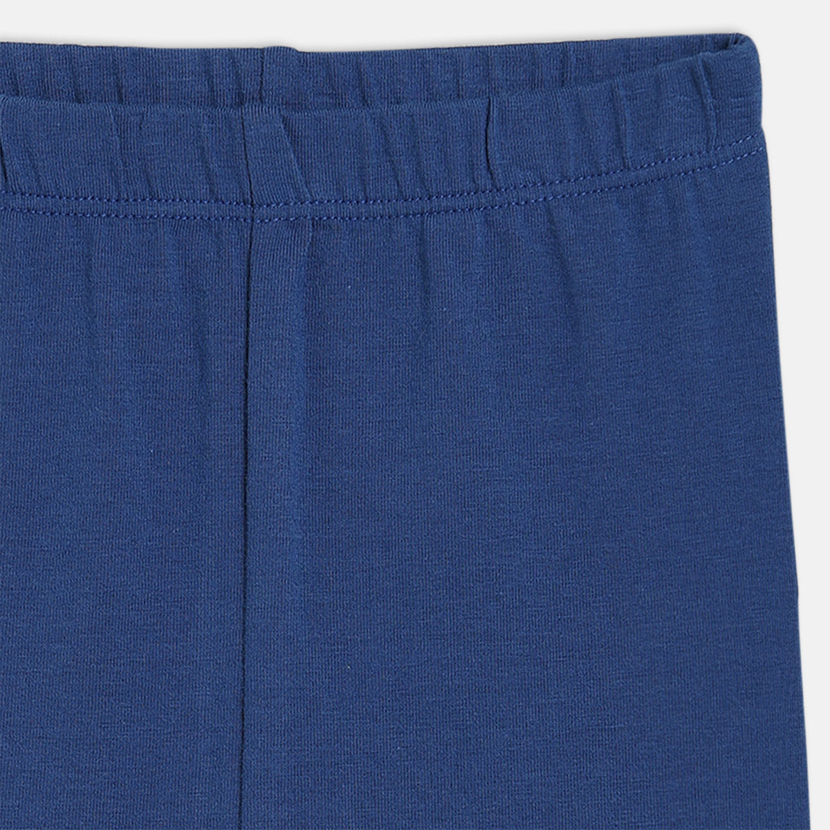 Girls Navy/Peach Elasticated Full Length Leggings