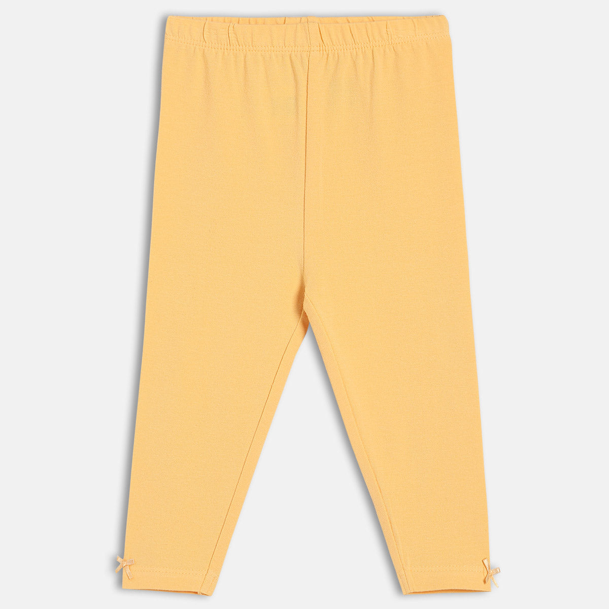 Girls Pink/Yellow Elasticated Full Length Leggings