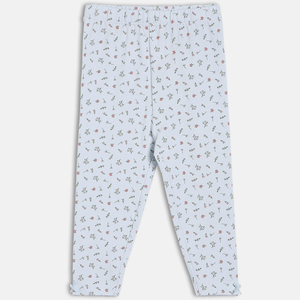 Girls Blue/Pink Elasticated Full Length Leggings
