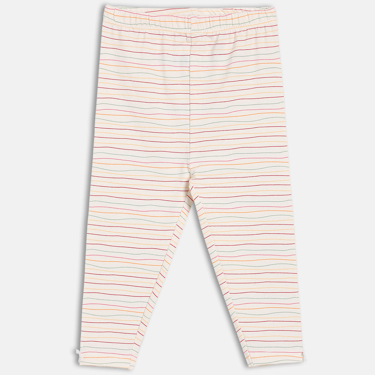 Girls Multi/Pink Elasticated Full Length Leggings