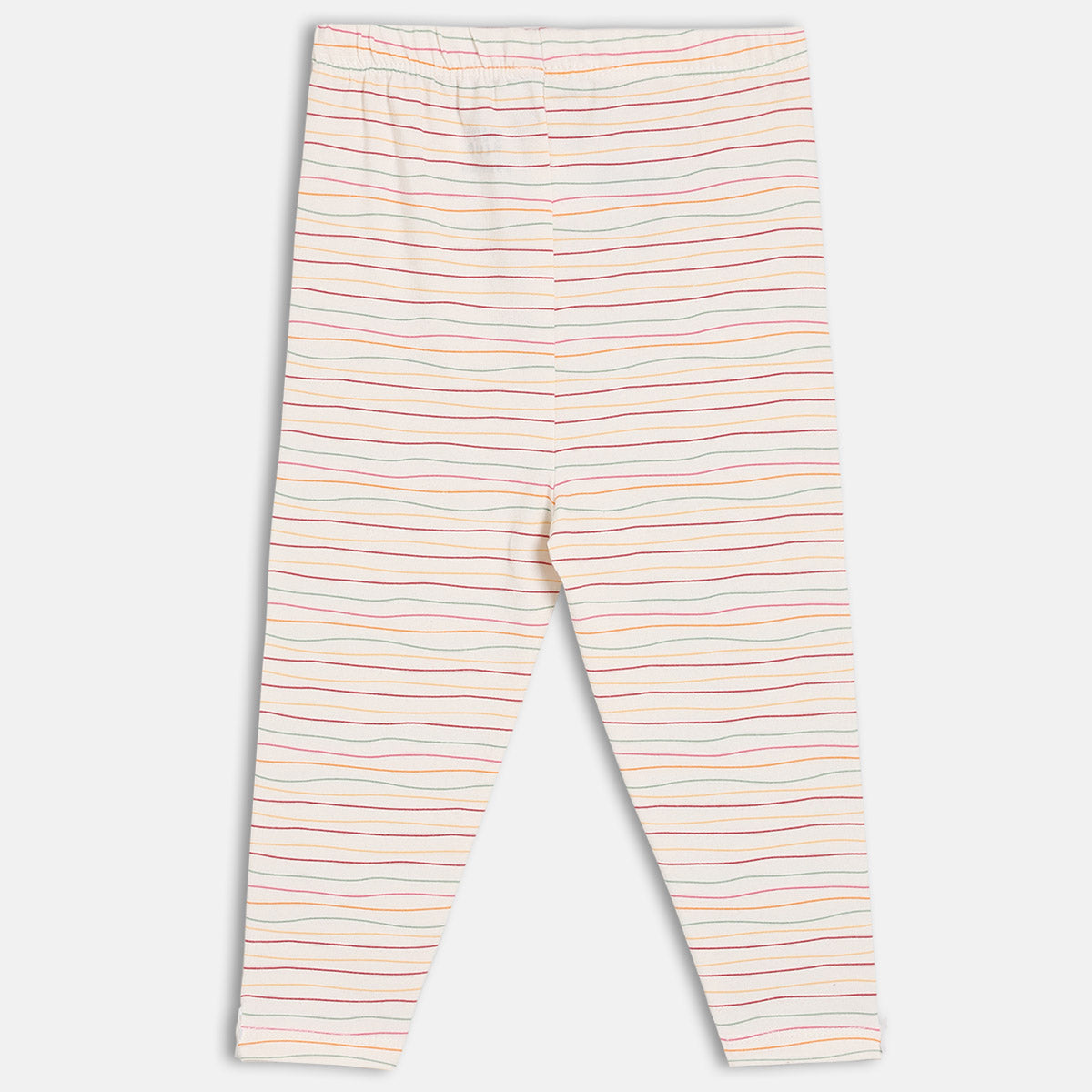 Girls Multi/Pink Elasticated Full Length Leggings